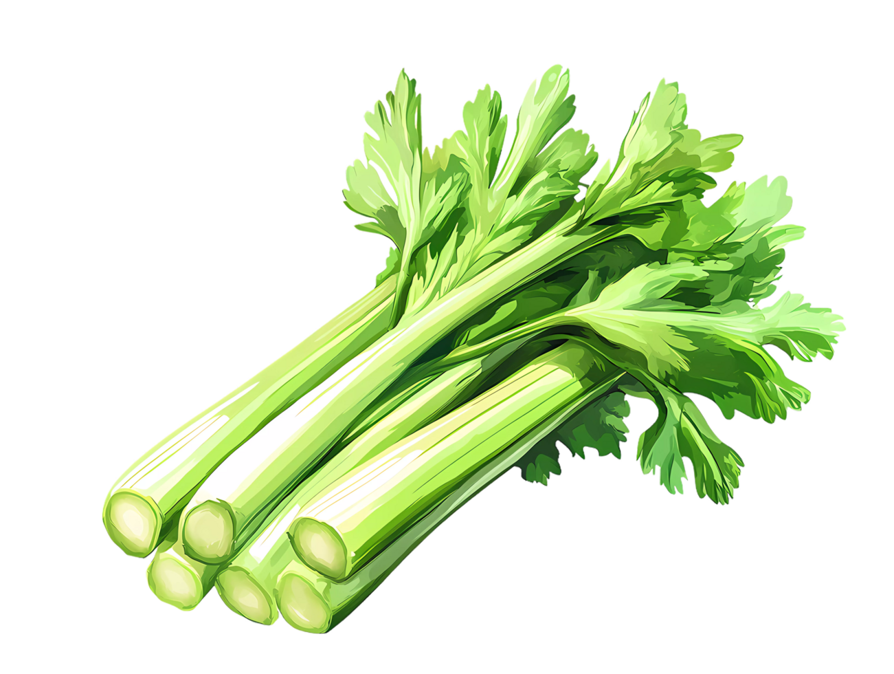 celery on transparent background png