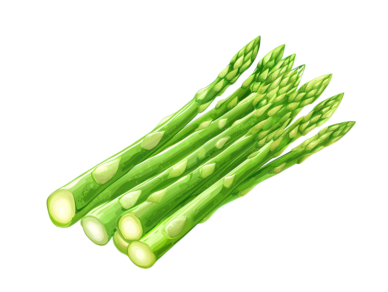 asparagus isolated at transparent background png