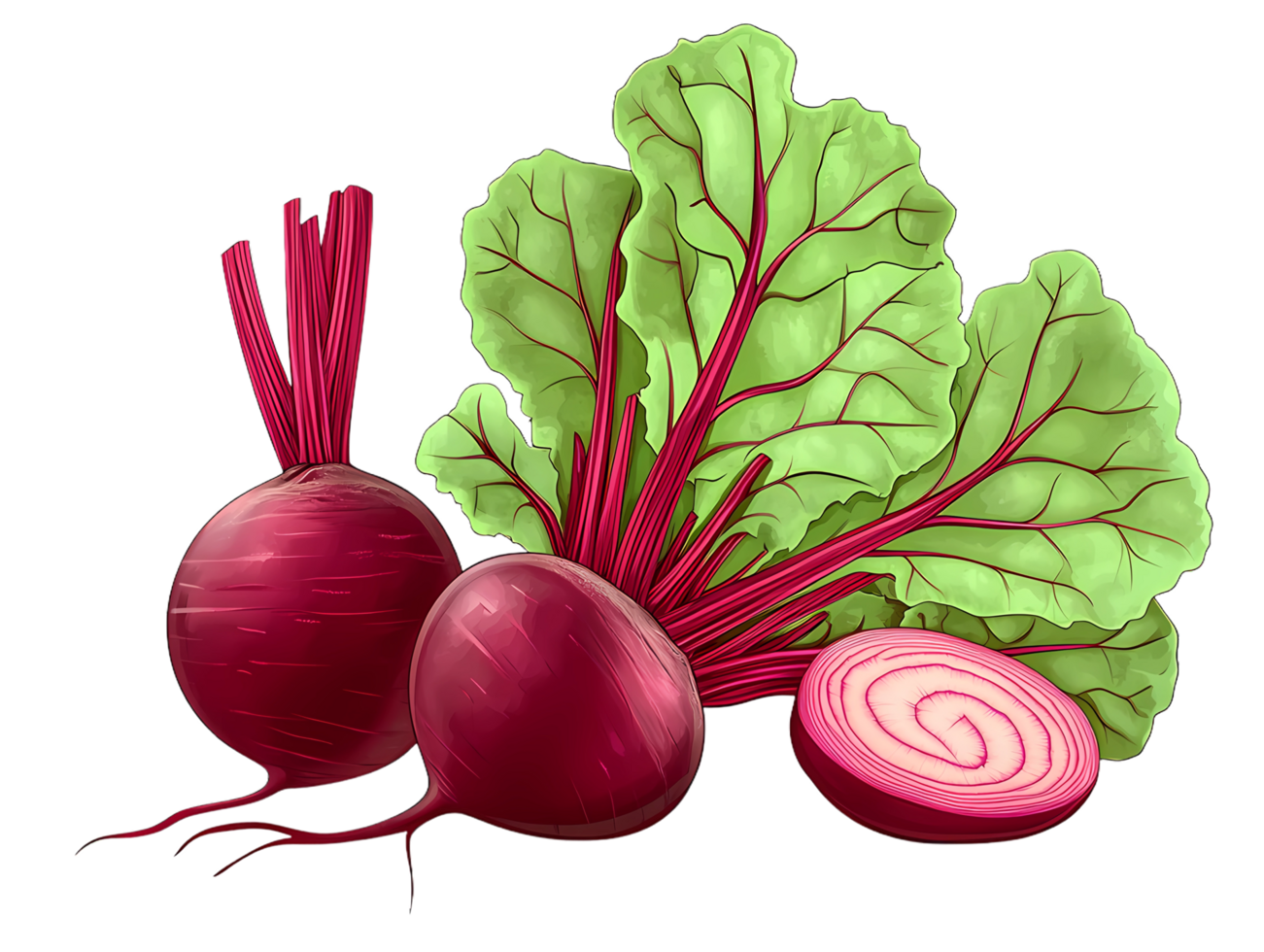 root beet on transparent background png