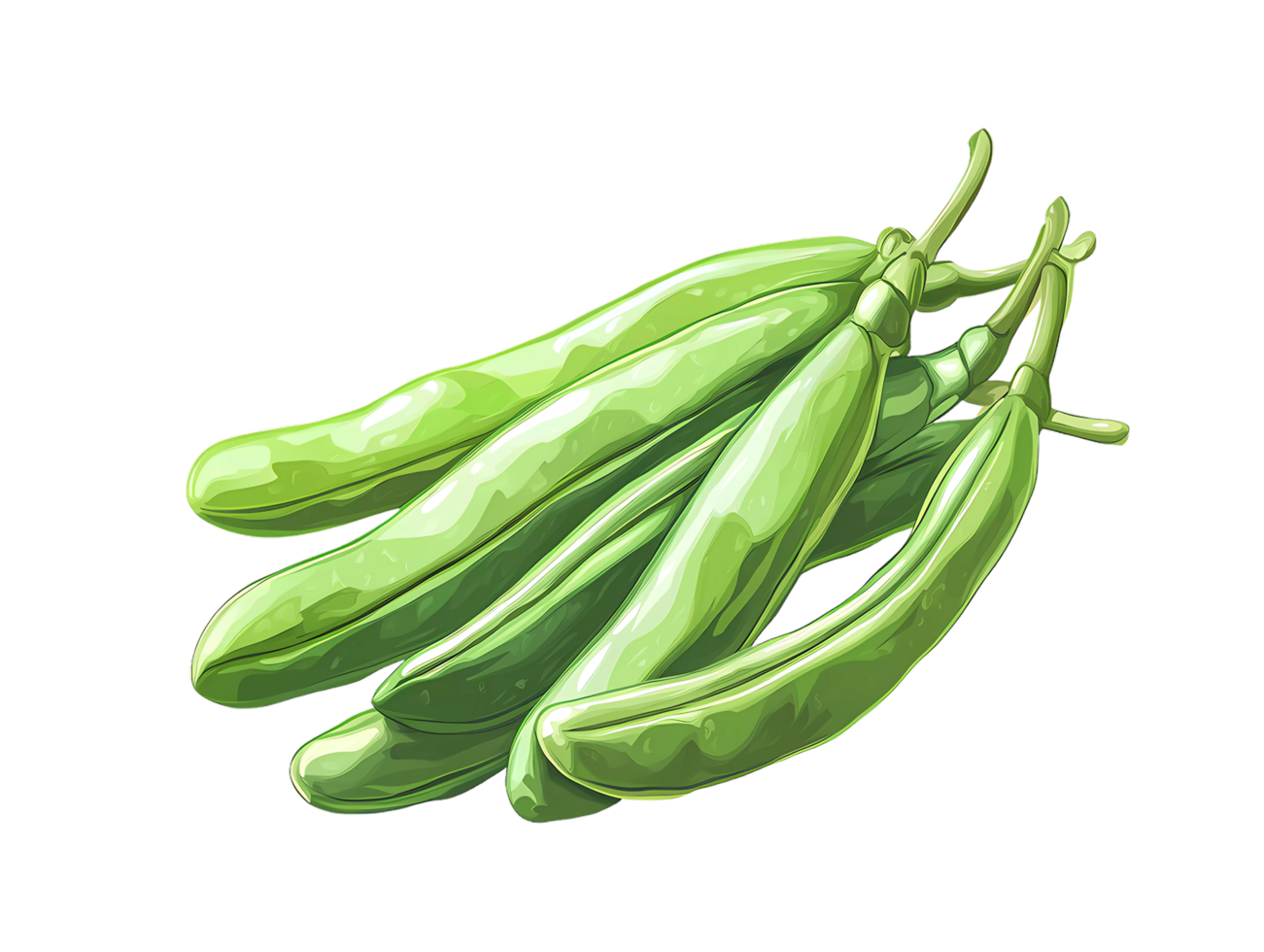 green peas on a transparent background png