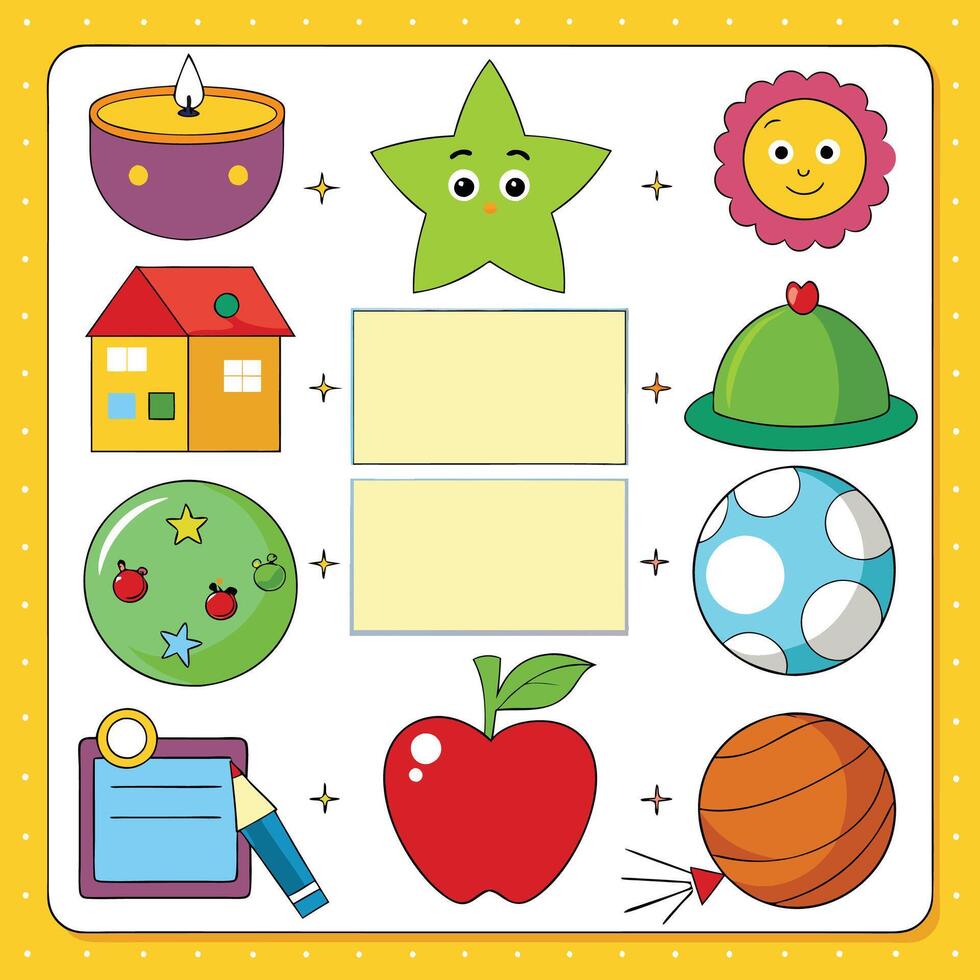 elements with math educational vector