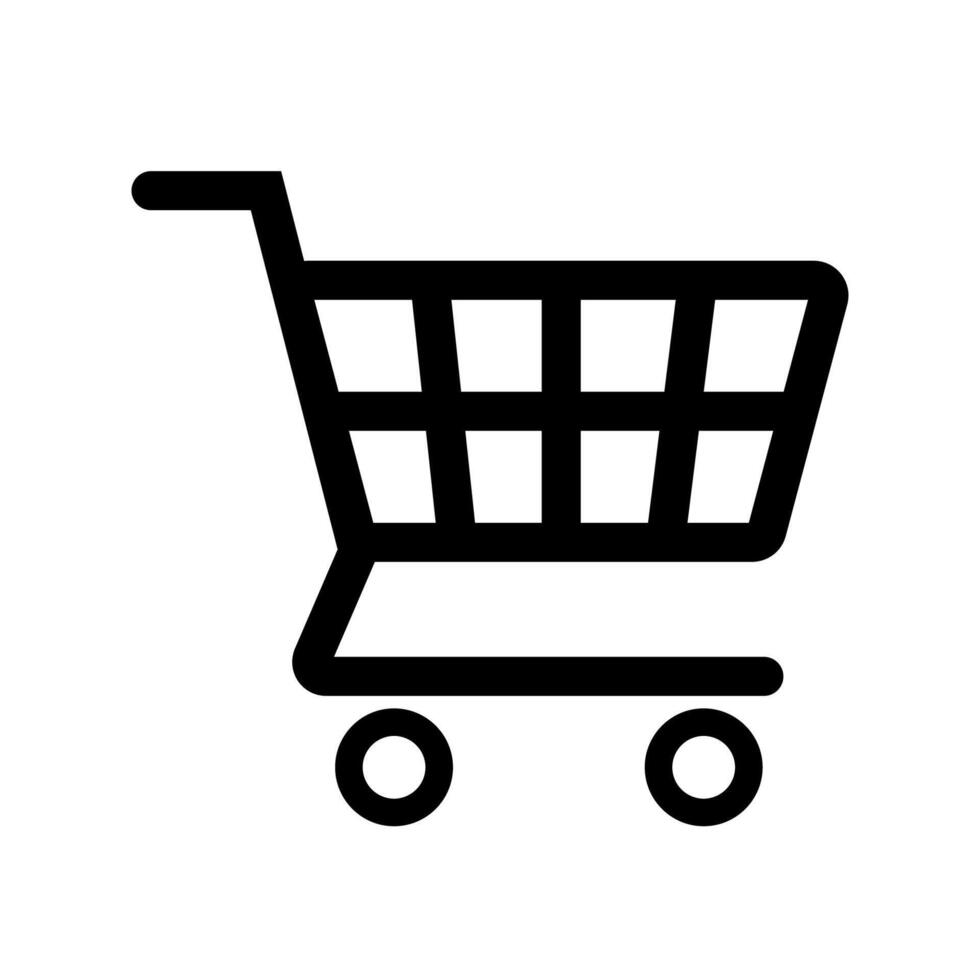shopping cart icon vector