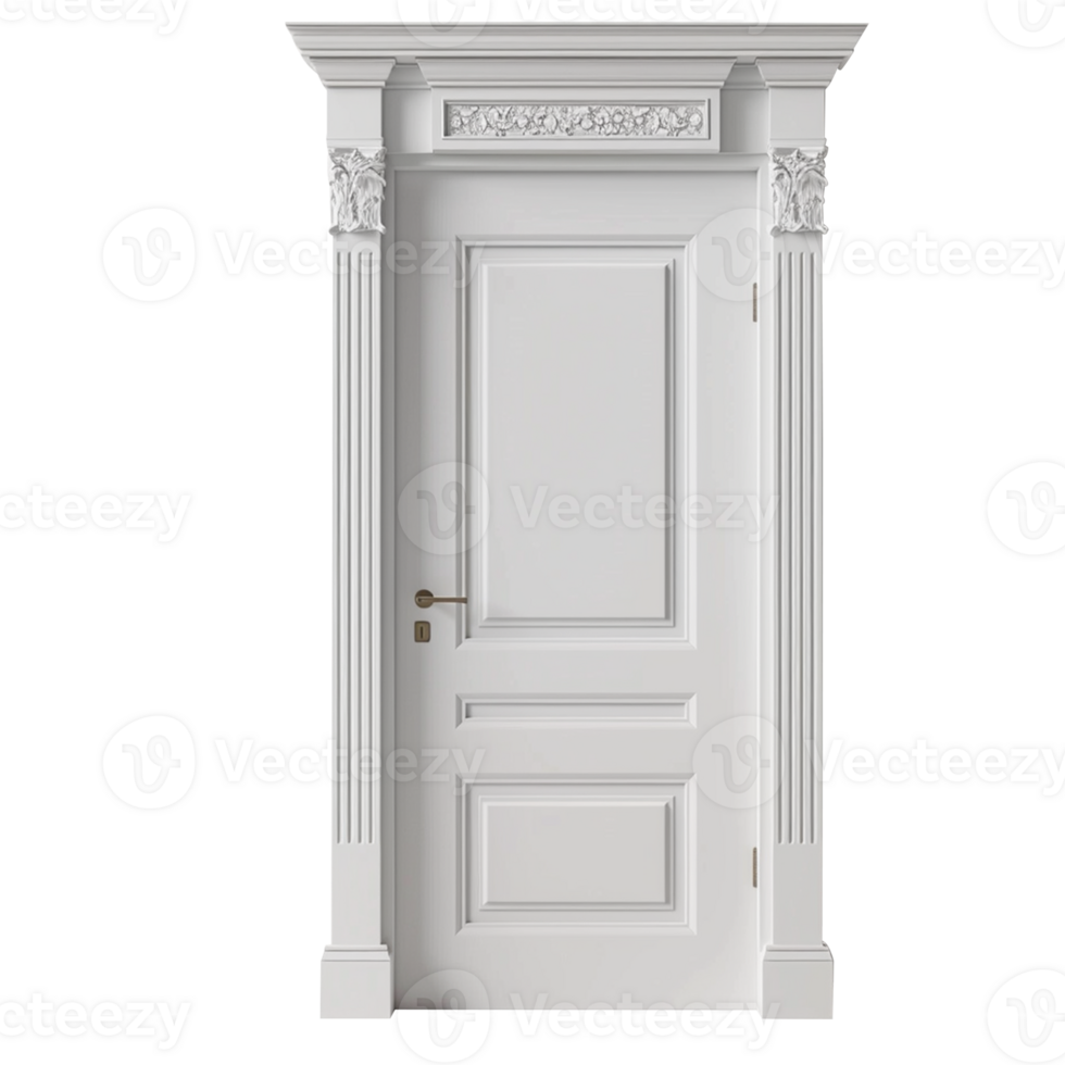 A home door elements for open and close isolated on transparent background png