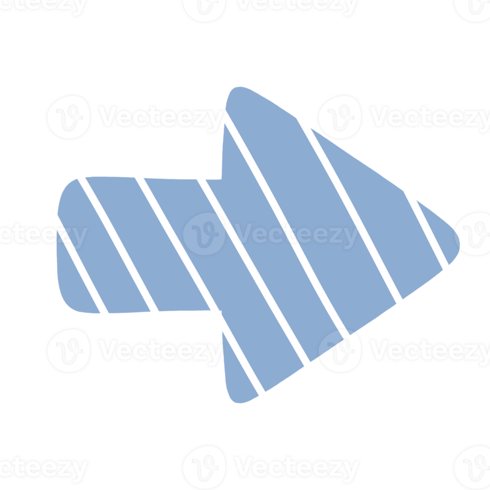 blue arrow icon on transparent background png
