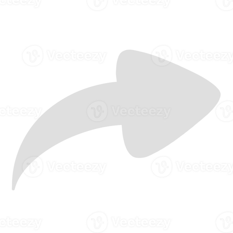 a grey arrow pointing down on a transparent background png