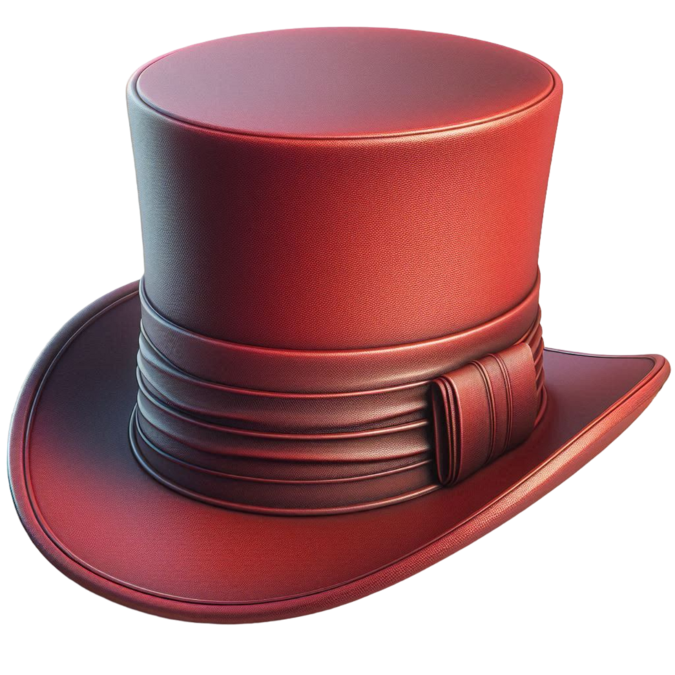 Generated Ai Portrait of a Top Hat against transparent background png