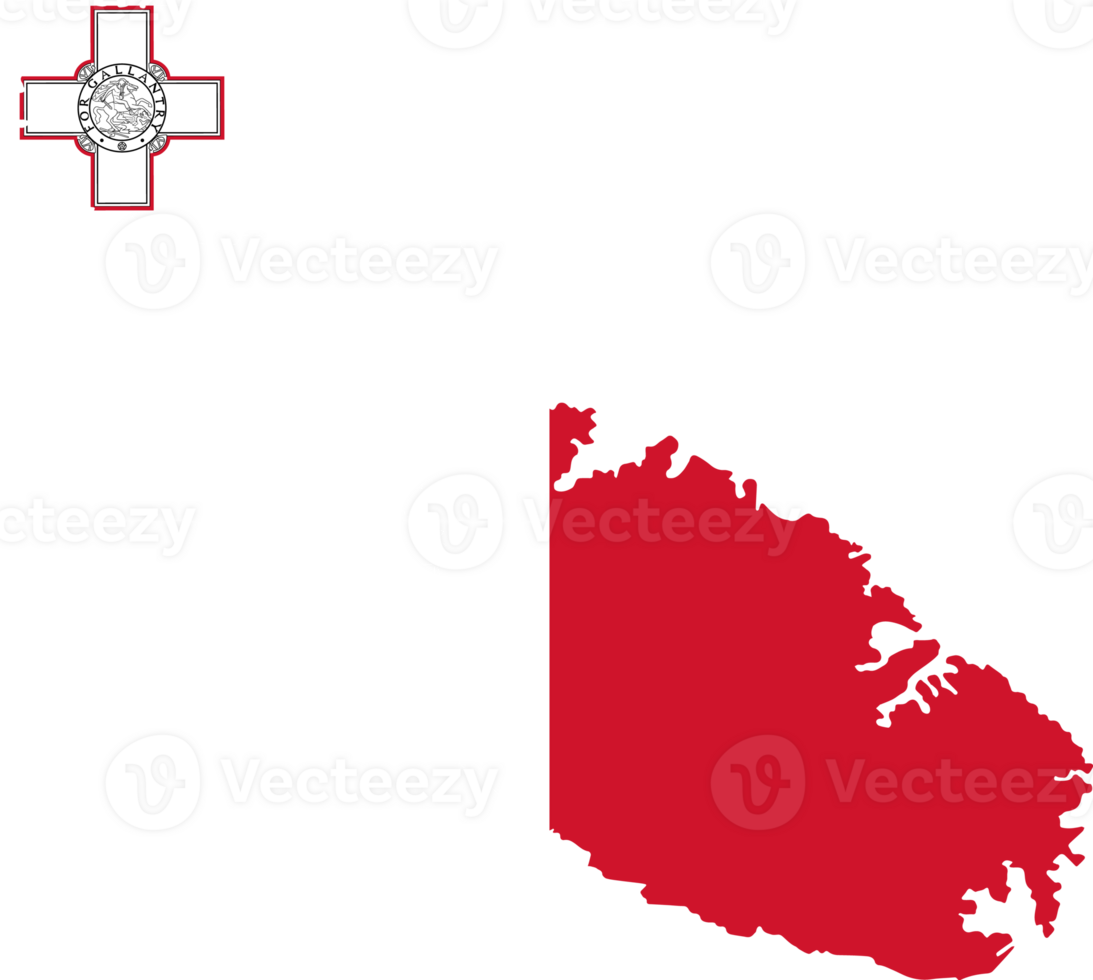 Malta map flag png