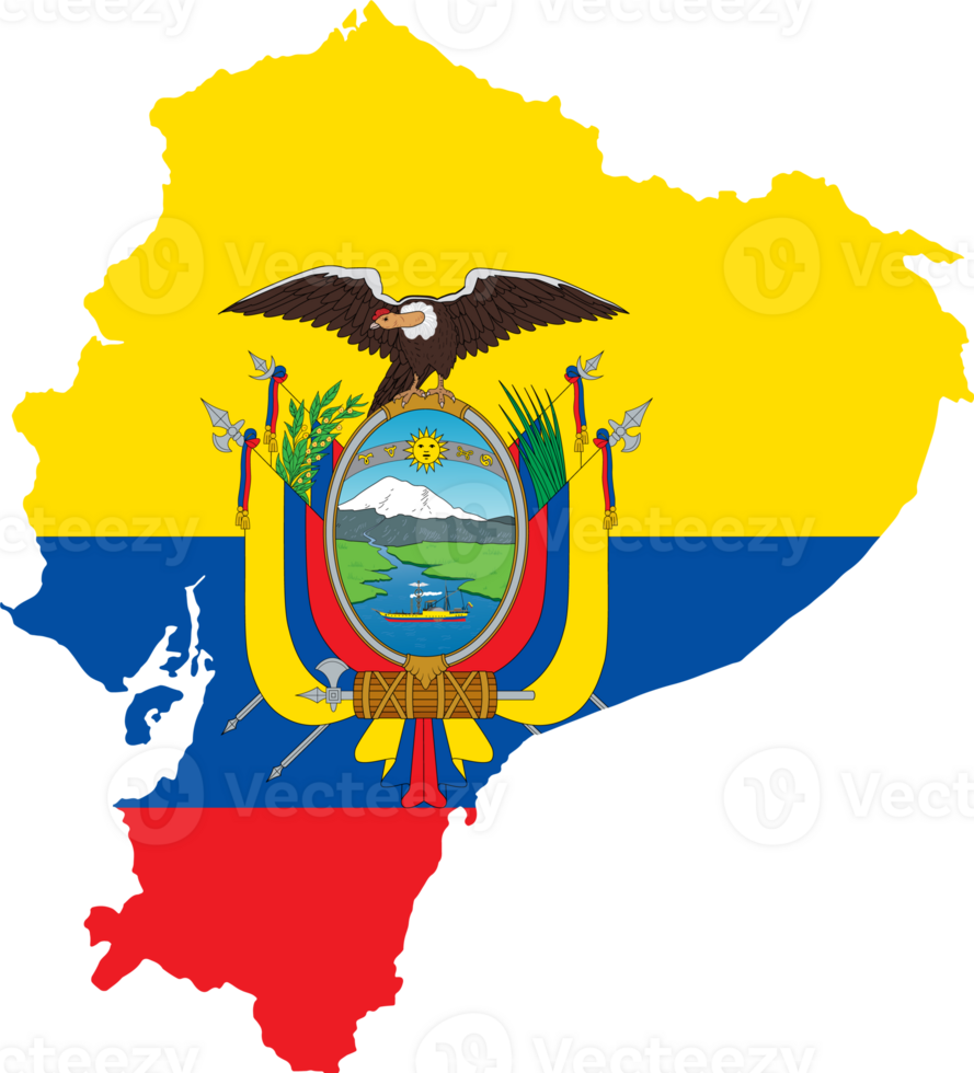 Ecuador map flag png