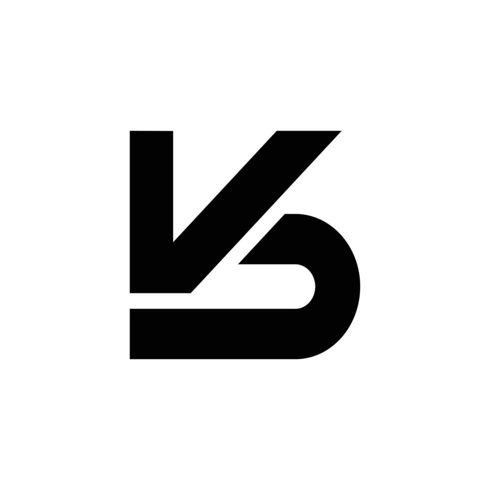 Letter Vd or Kd modern unique shape logo idea vector