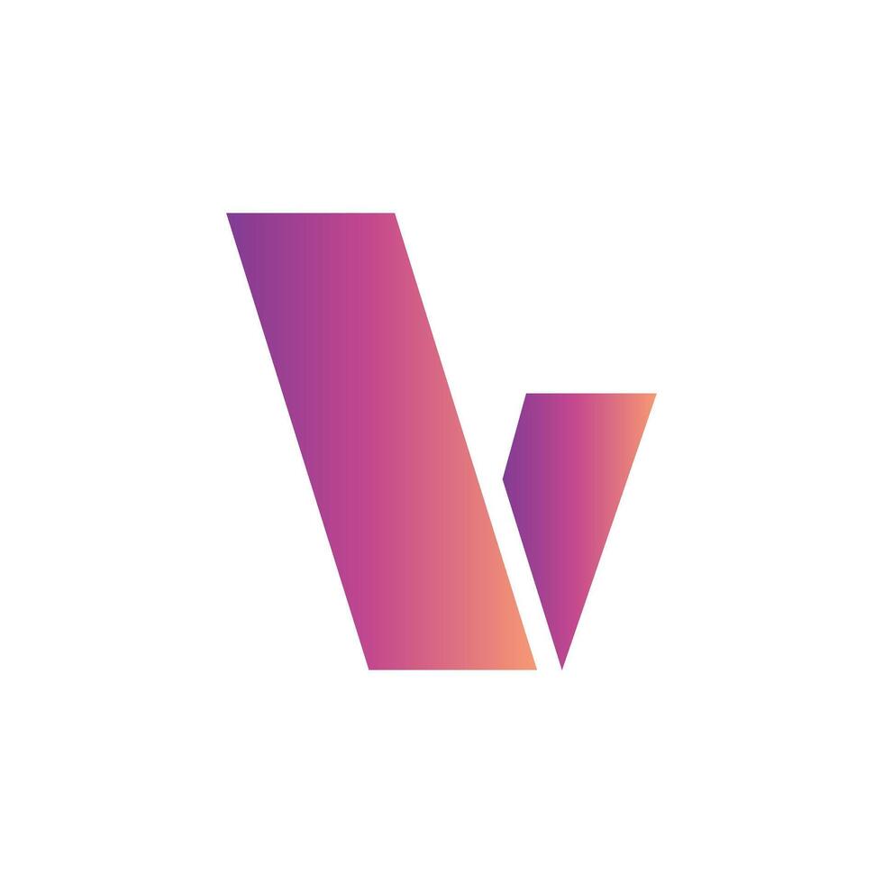 Letter V modern abstract stylish monogram logo vector