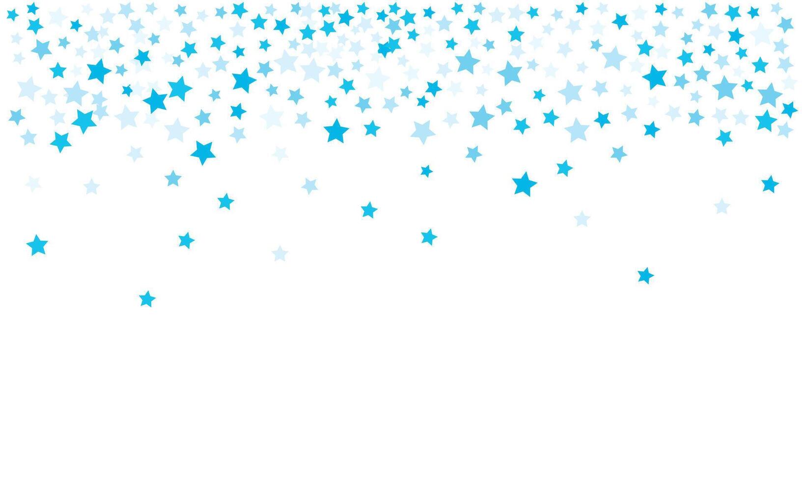 Background with blue confetti stars. illustration for decoration vector