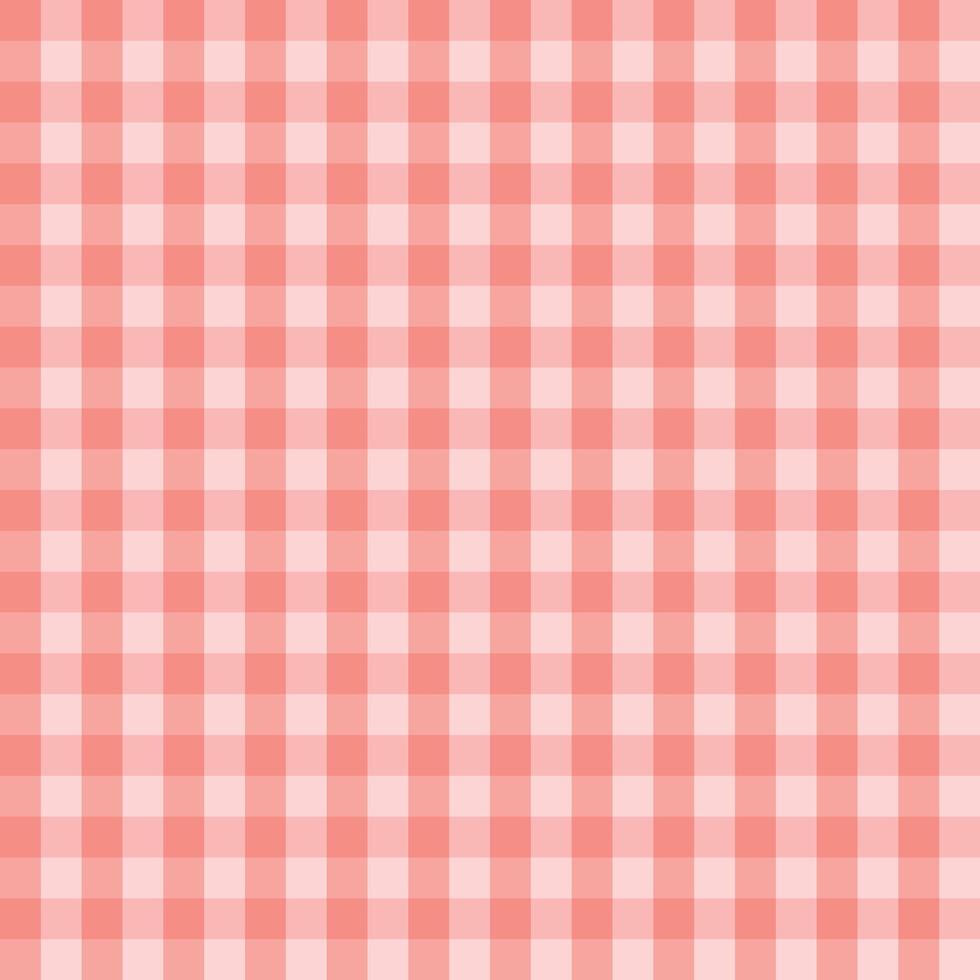 Gingham peach color pattern seamless. Illustration vector
