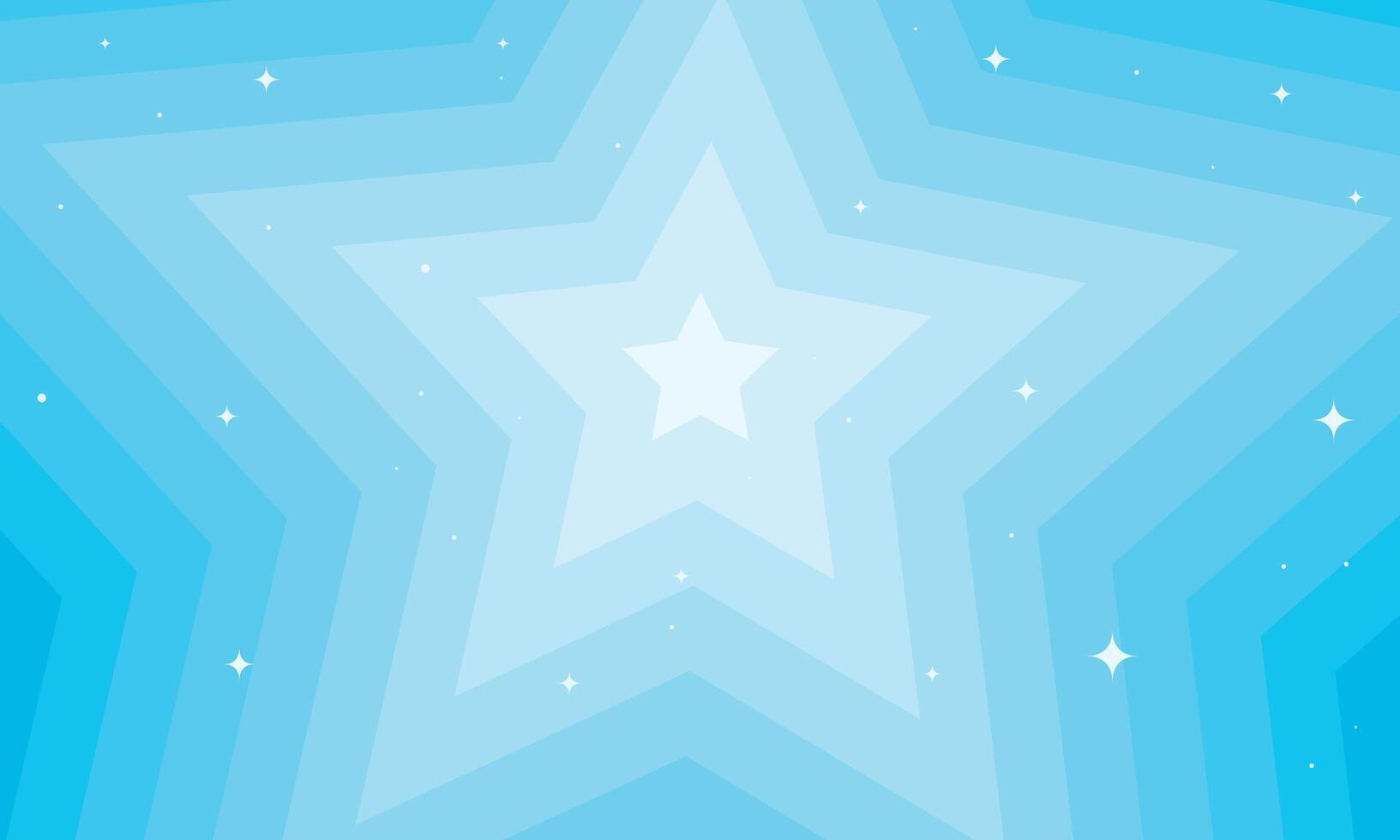 Beautiful background blue stars with sparkles. illustration vector