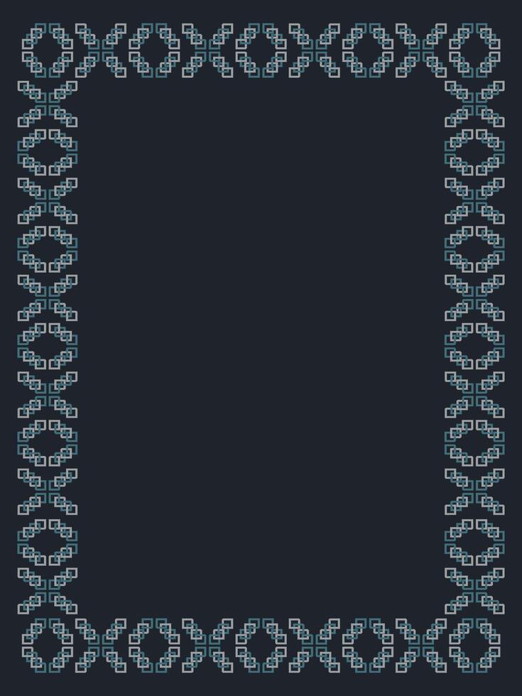 Vertical abstract frame with geometric shapes. A place for the text. vector