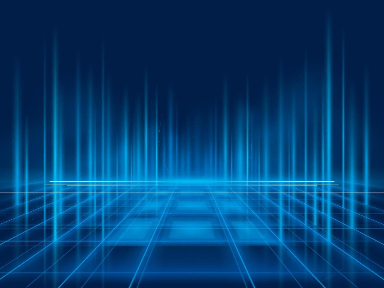 Abstract futuristic neon lights background. Elegant scene Lighting effect. Neon Light line perspective moving to lighting glowing. vector