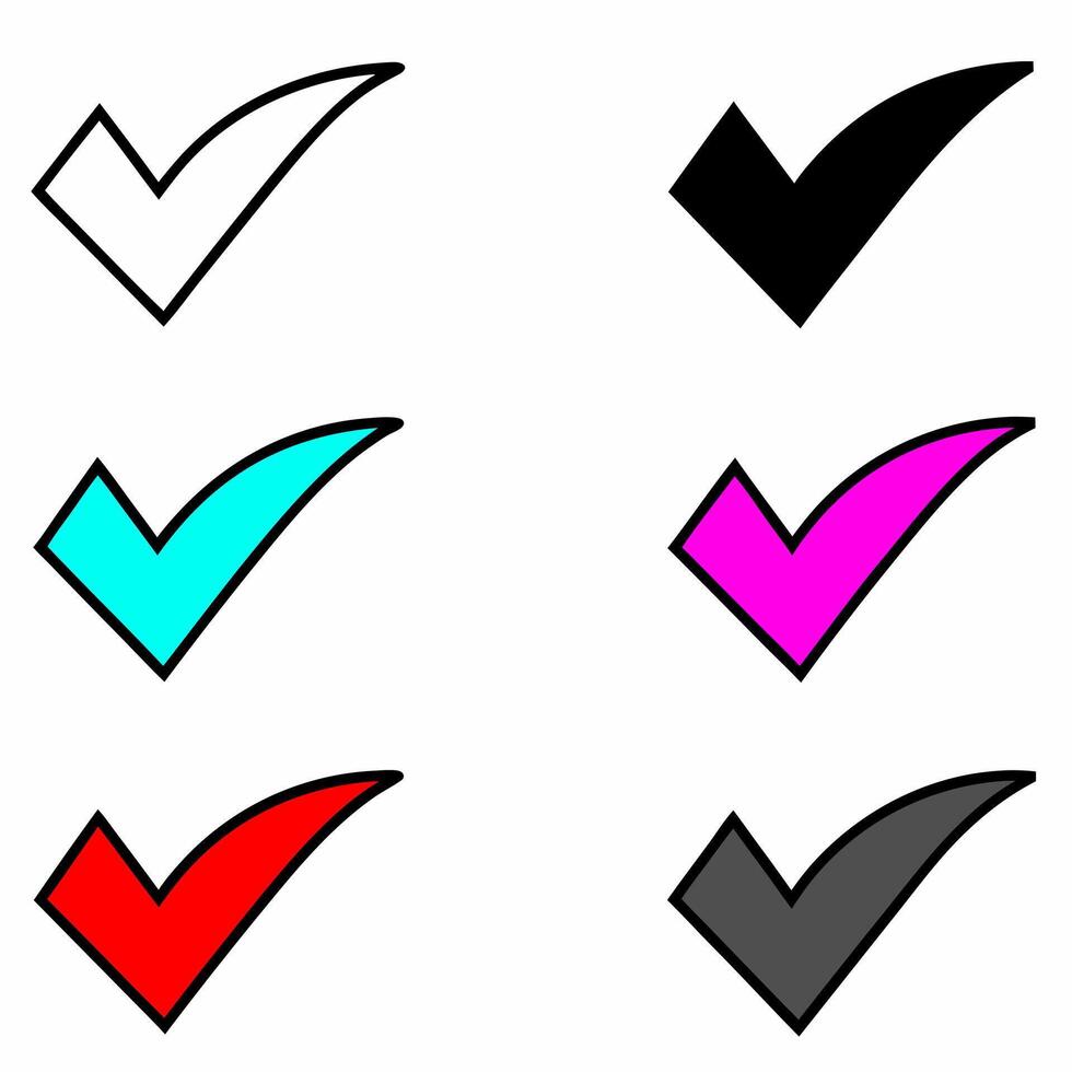 Checkmark Icon Set vector