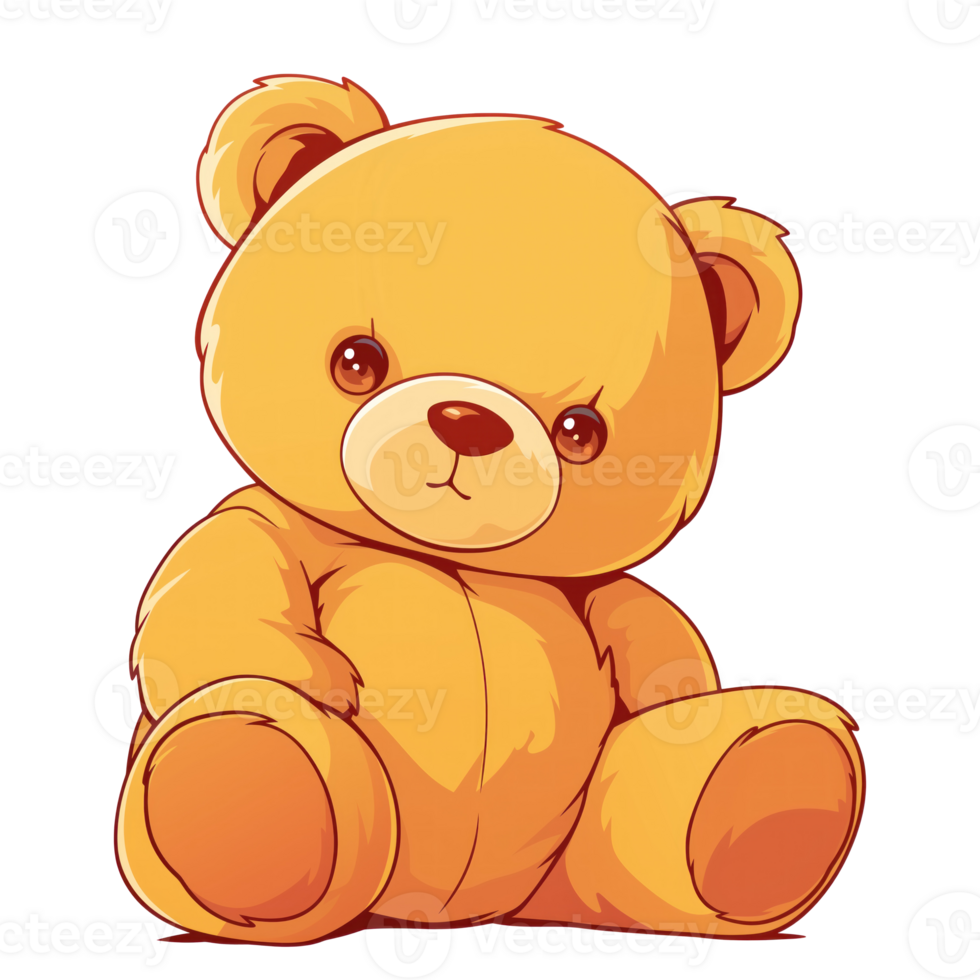 Teddy bear with sad expression png