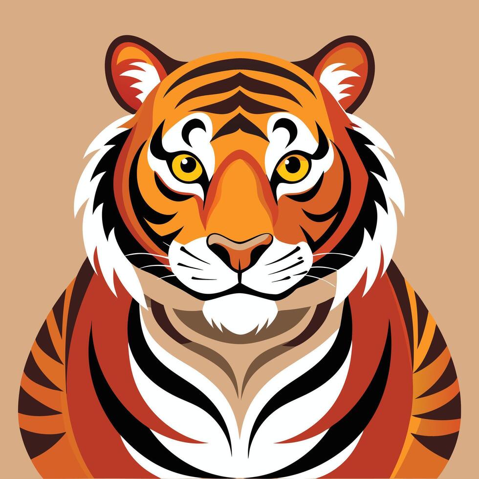 eye catching Tiger design vector