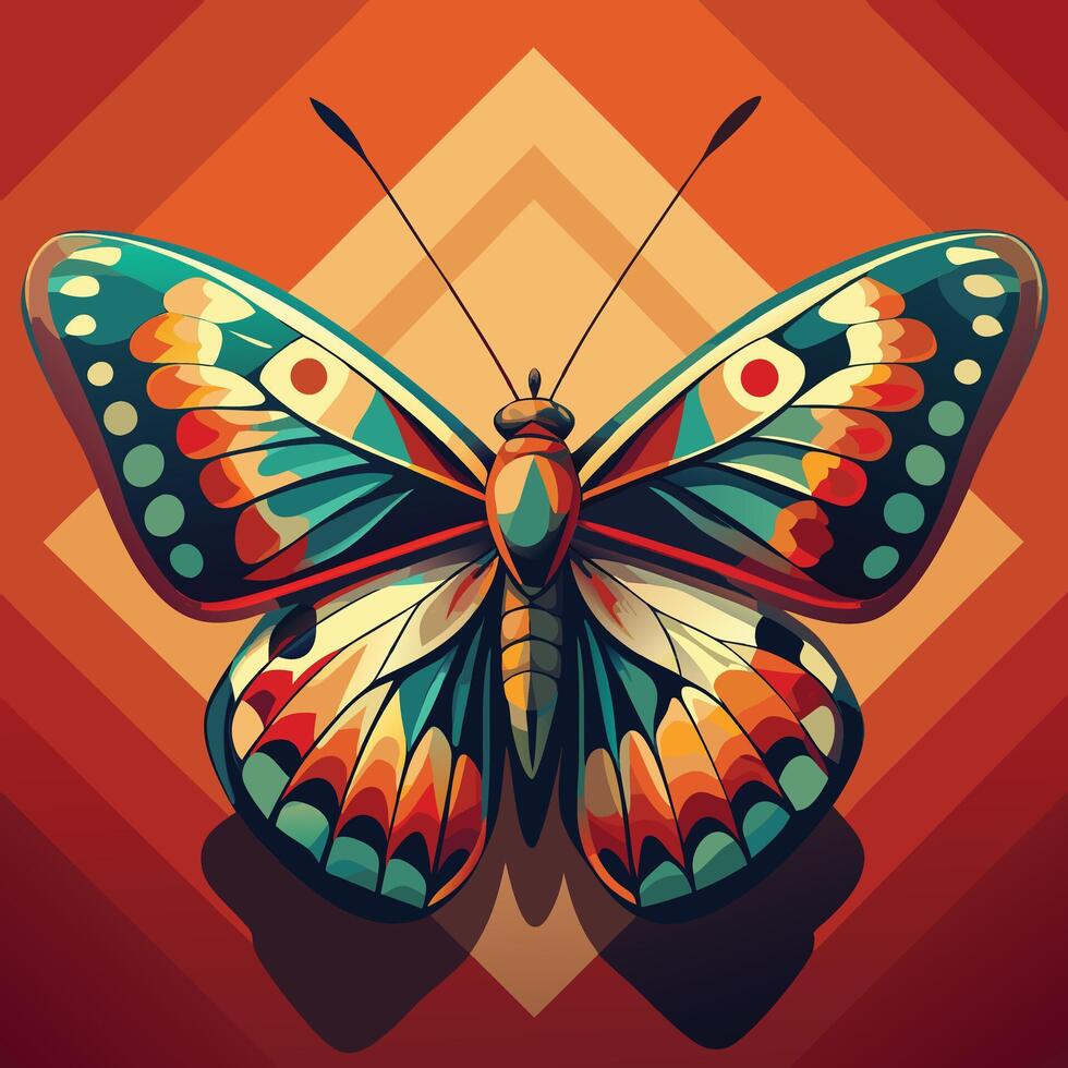 Colorful Butterfly design vector