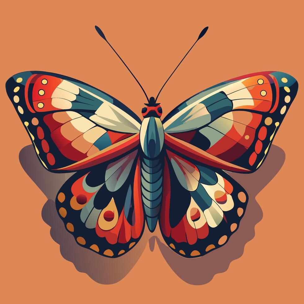 Colorful Butterfly design vector
