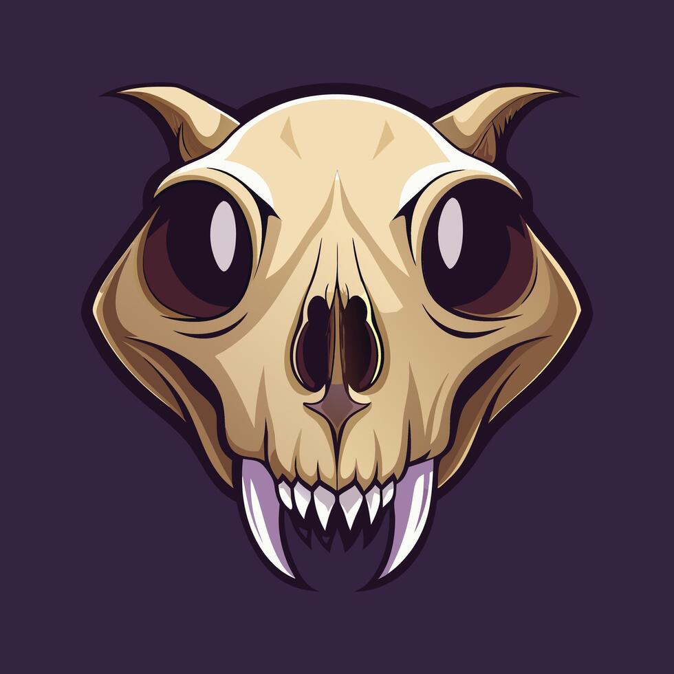 Animal skull design vector