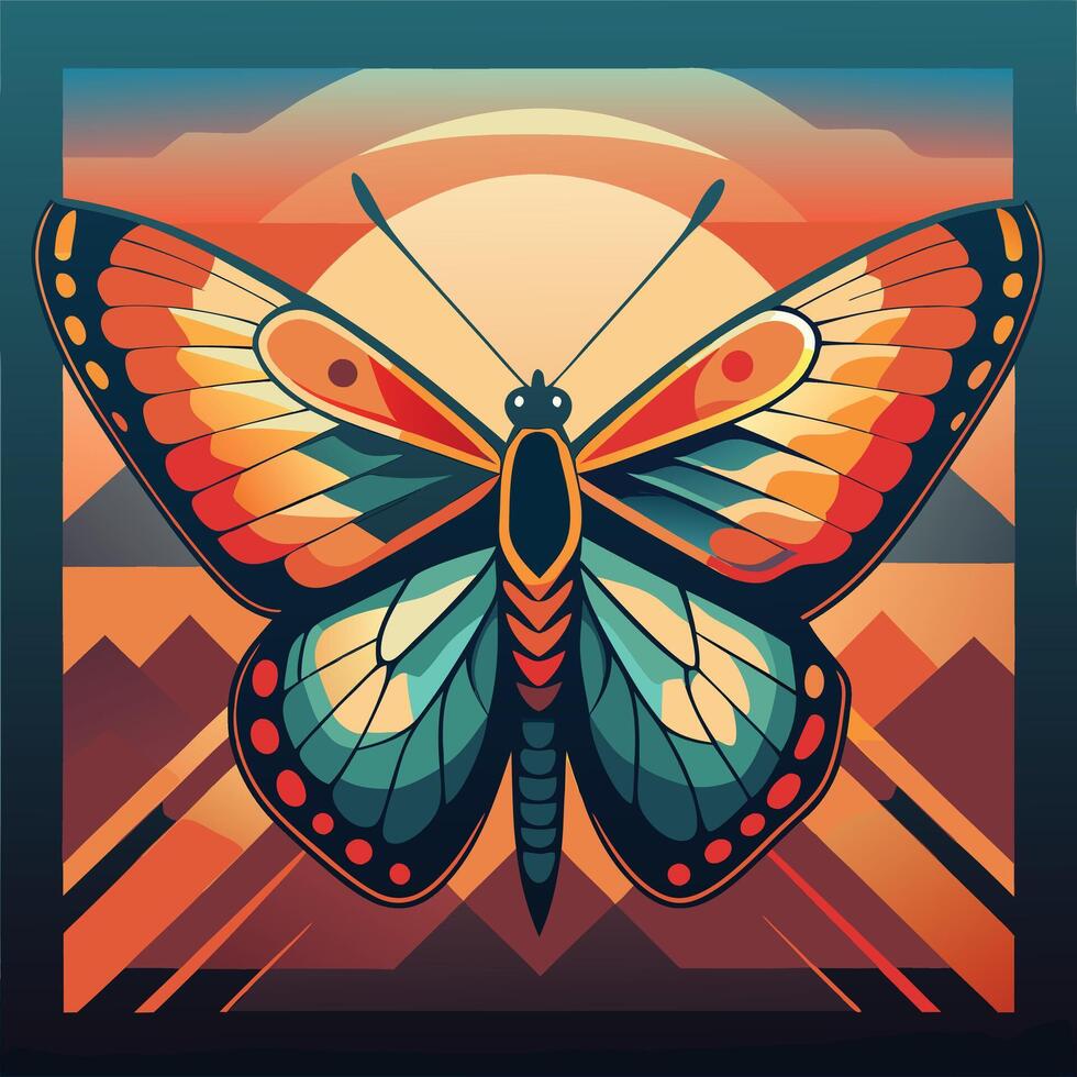 Colorful Butterfly design vector