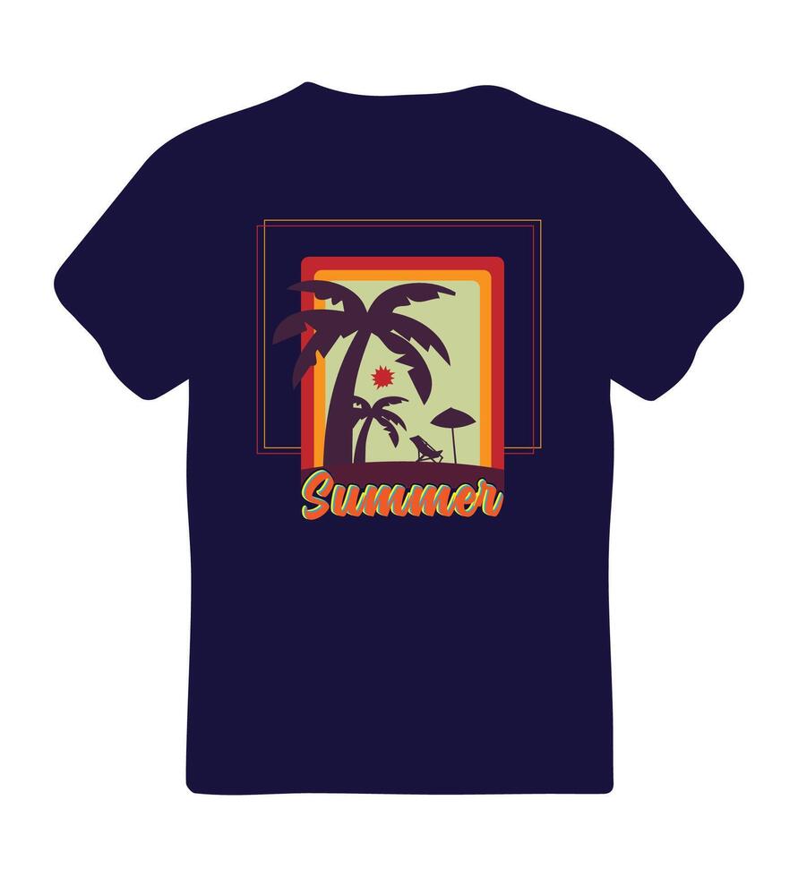 Summer T-Shirt Design vector