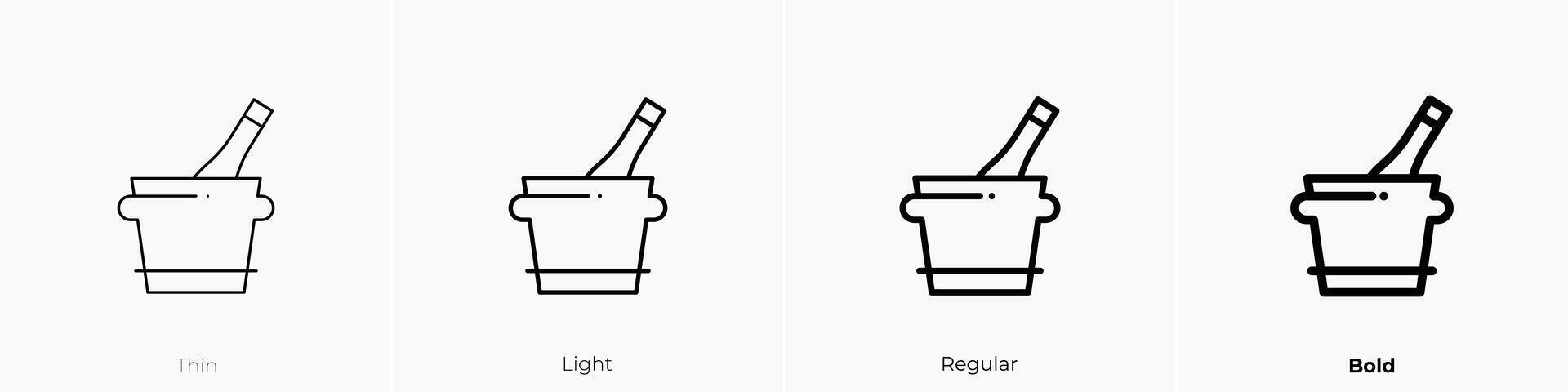 drink icon. Thin, Light, Regular And Bold style design isolated on white background vector