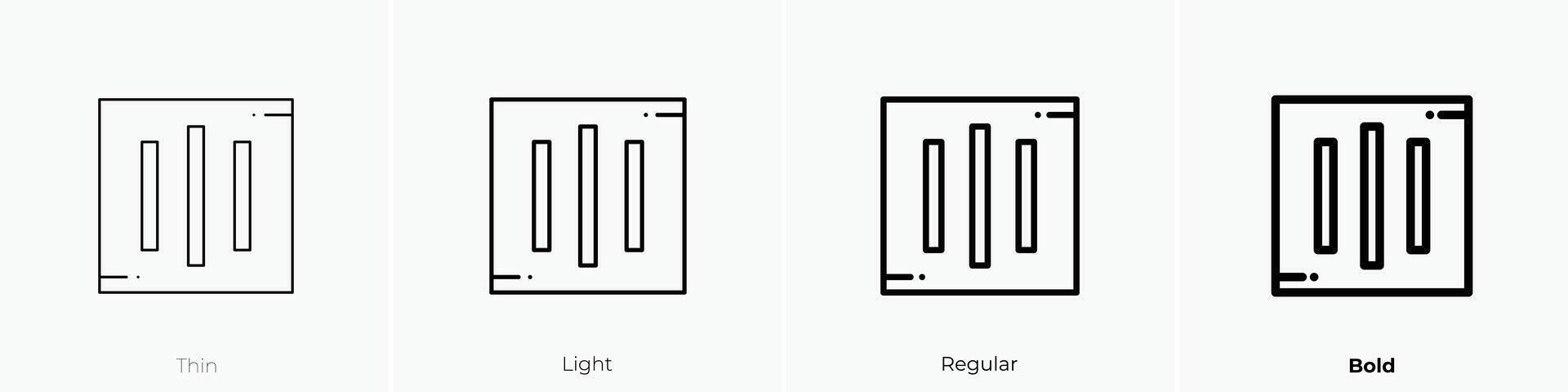 dry icon. Thin, Light, Regular And Bold style design isolated on white background vector
