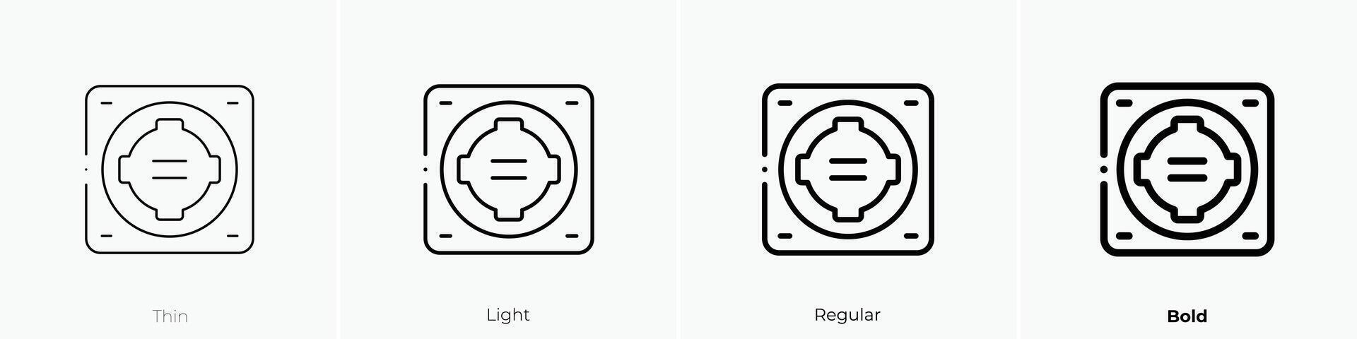 dohyo icon. Thin, Light, Regular And Bold style design isolated on white background vector