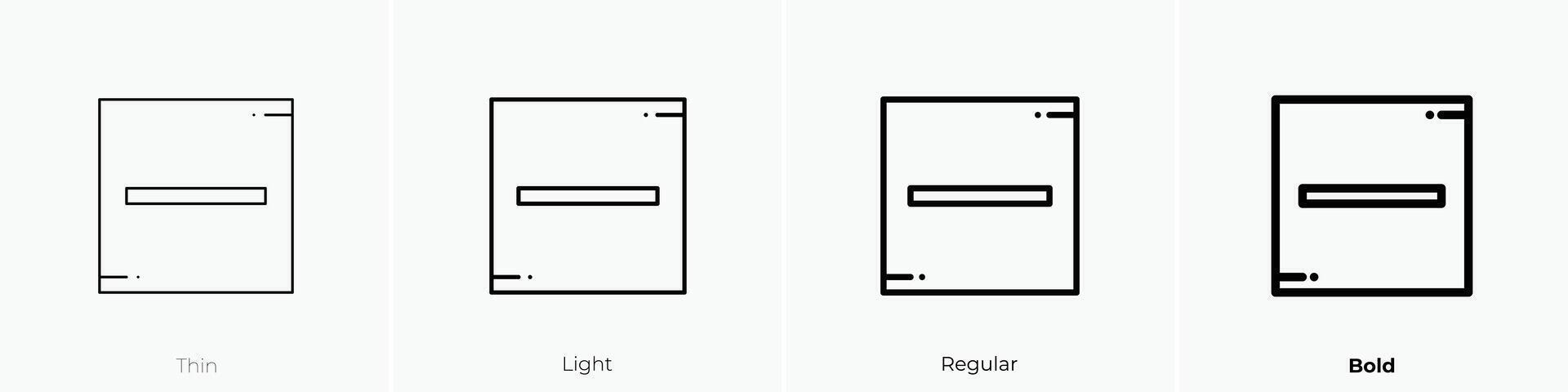dry icon. Thin, Light, Regular And Bold style design isolated on white background vector
