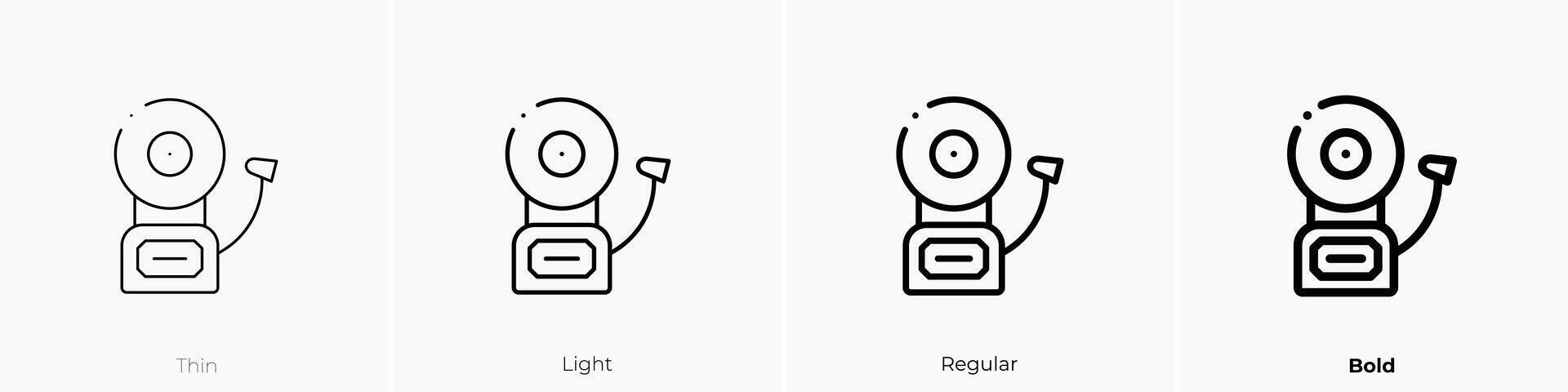 emergency icon. Thin, Light, Regular And Bold style design isolated on white background vector