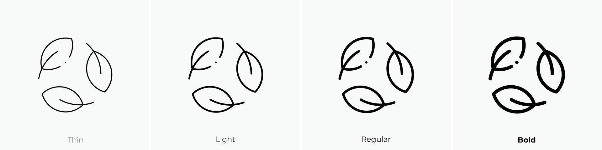 ecology icon. Thin, Light, Regular And Bold style design isolated on white background vector