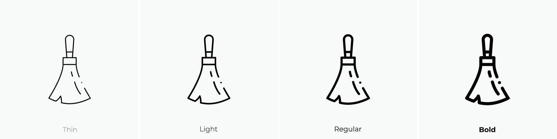 dust icon. Thin, Light, Regular And Bold style design isolated on white background vector