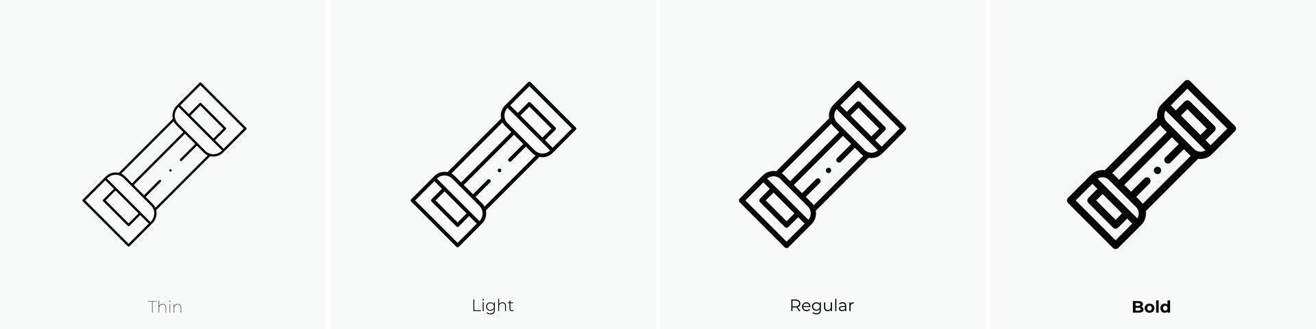 elastic band icon. Thin, Light, Regular And Bold style design isolated on white background vector