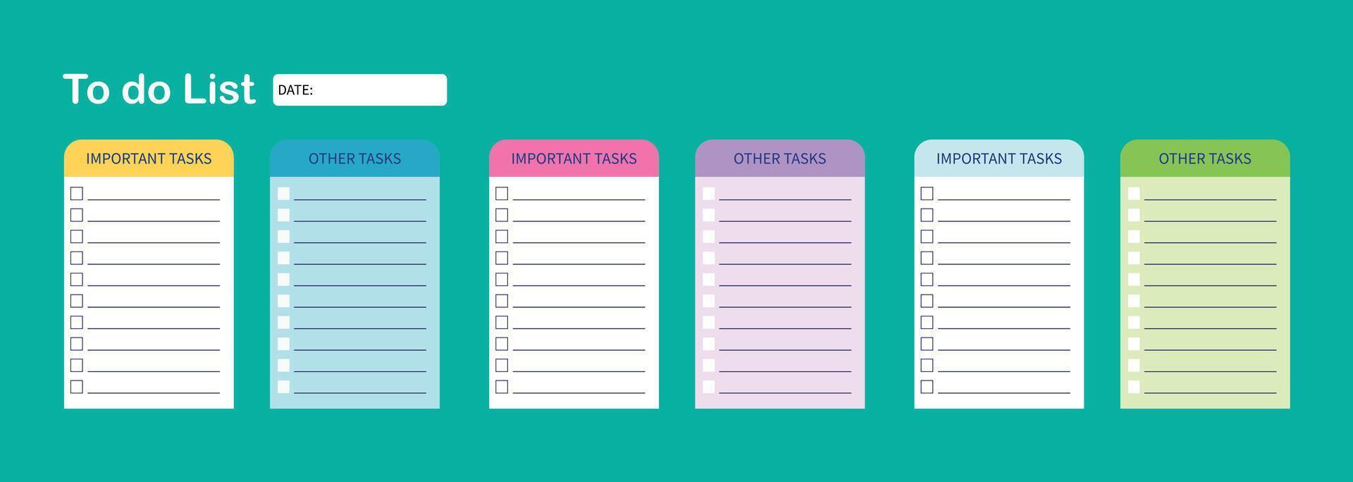 To do list collection. vector