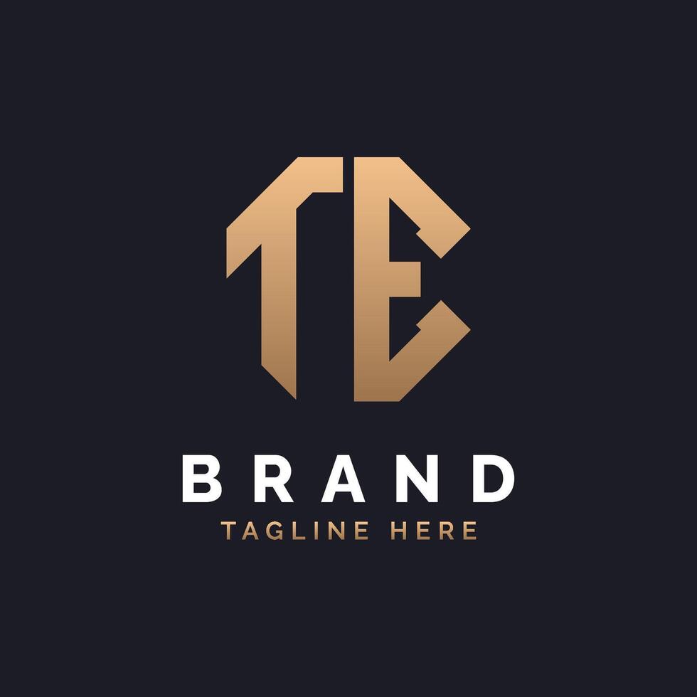 TE Logo Design. Modern, Minimal, Elegant and Luxury TE Logo. Alphabet Letter TE Logo Design for Brand Corporate Business Identity. vector
