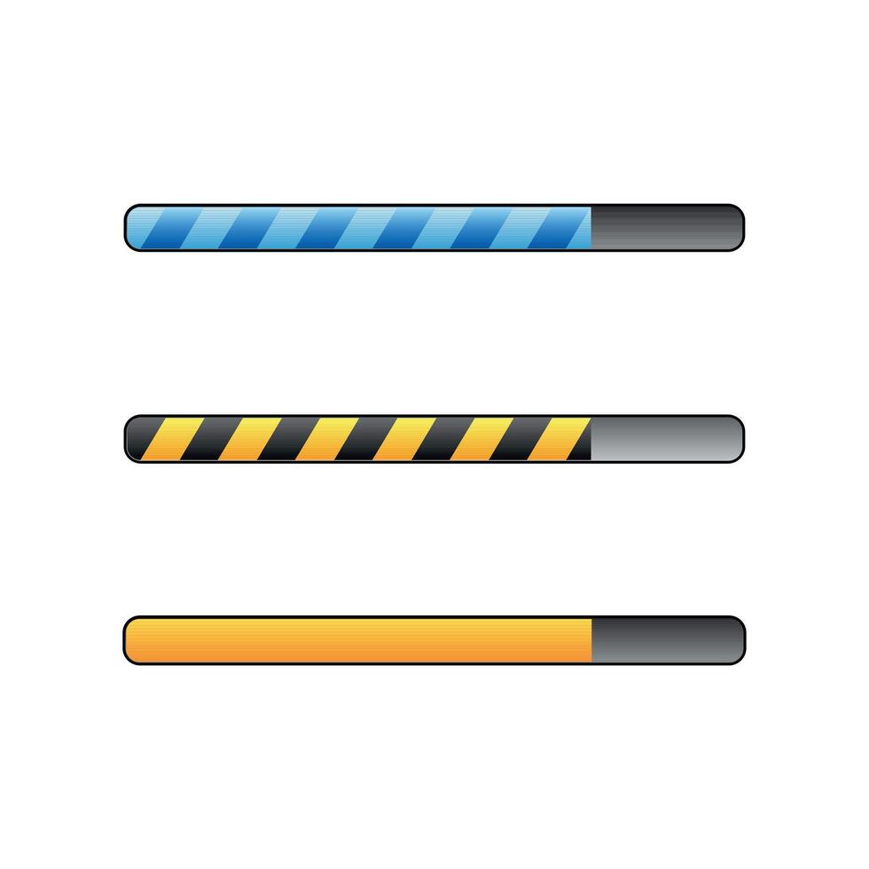 Load bar. Web download button. vector
