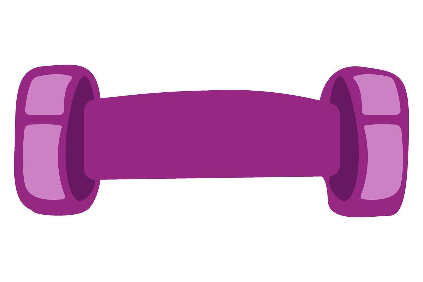 sports dumbbell for weight lifting sports equipment in simplified form vector