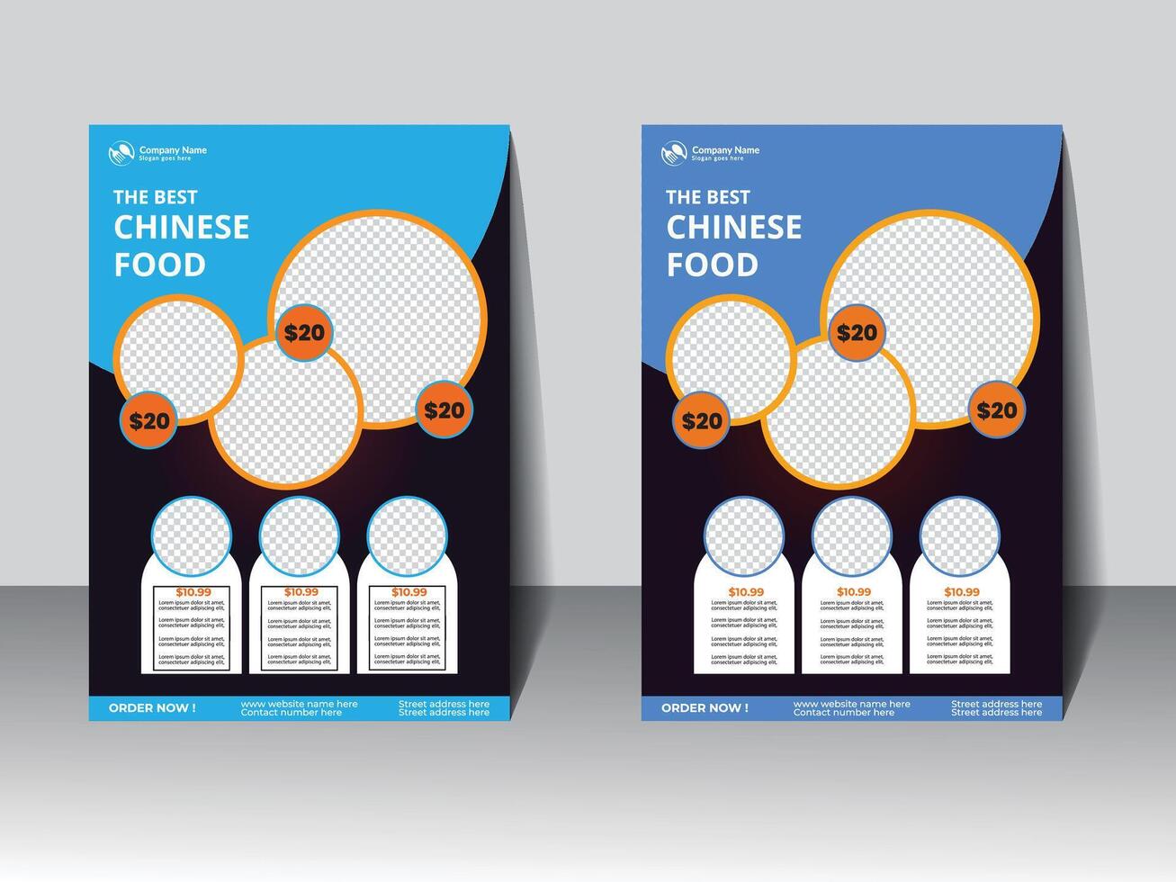 Restaurant Food Flyer Design vector