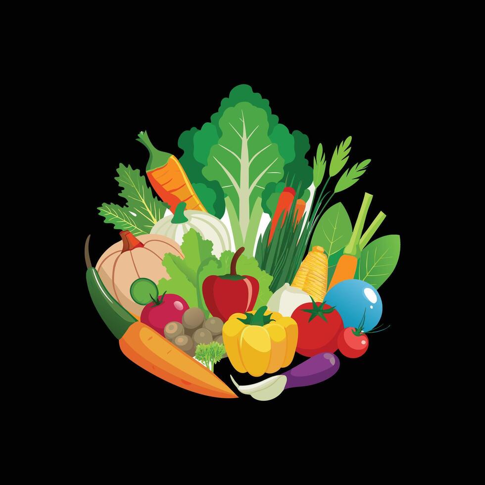 Creative Collection of various Food Design vector