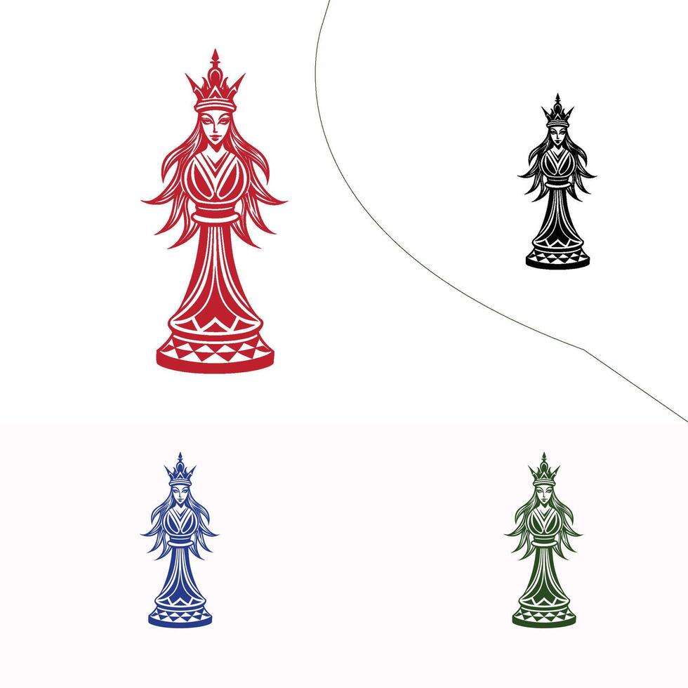 a drawing of a red and blue statue with a red and white background vector