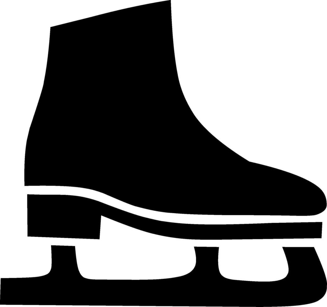 ice skates isolated white background ice skating vector