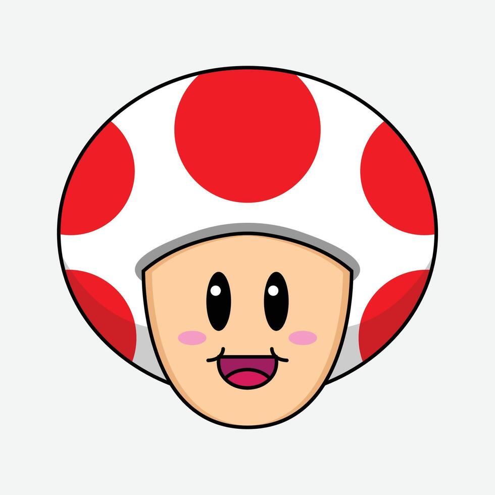 The Illustration of Happy Mushroom Game Friend vector