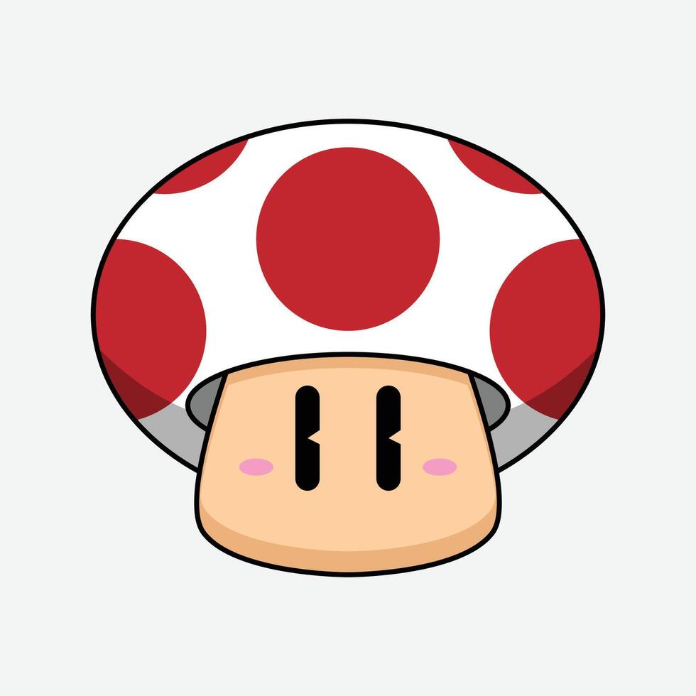 The Illustration of Mushroom Power Game Friend vector