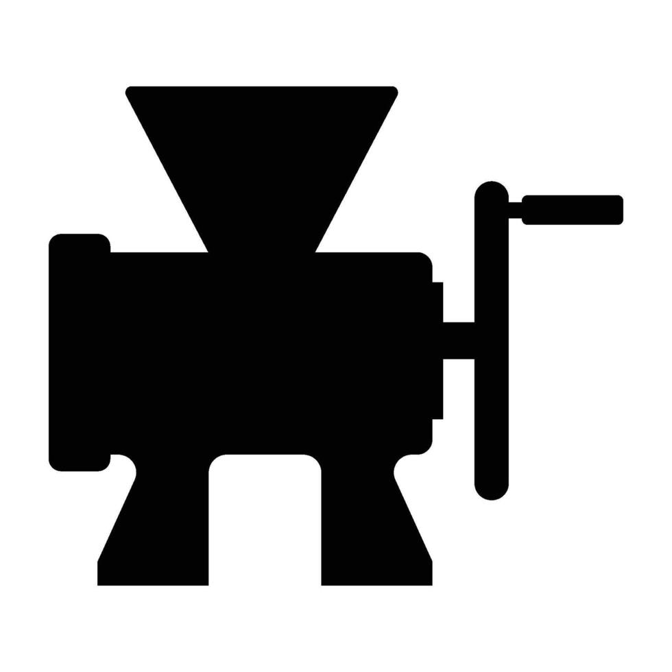 Manual Meat Grinder icon vector
