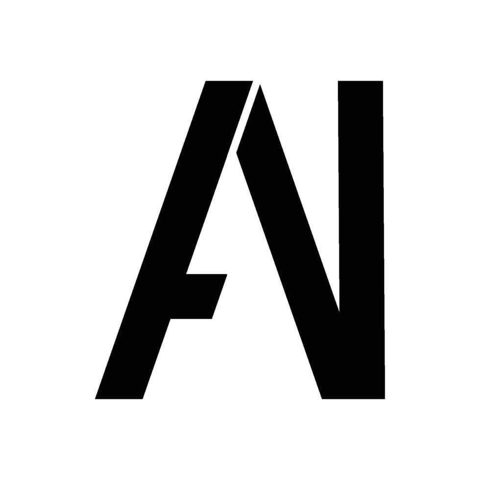 letter a n illustration vector