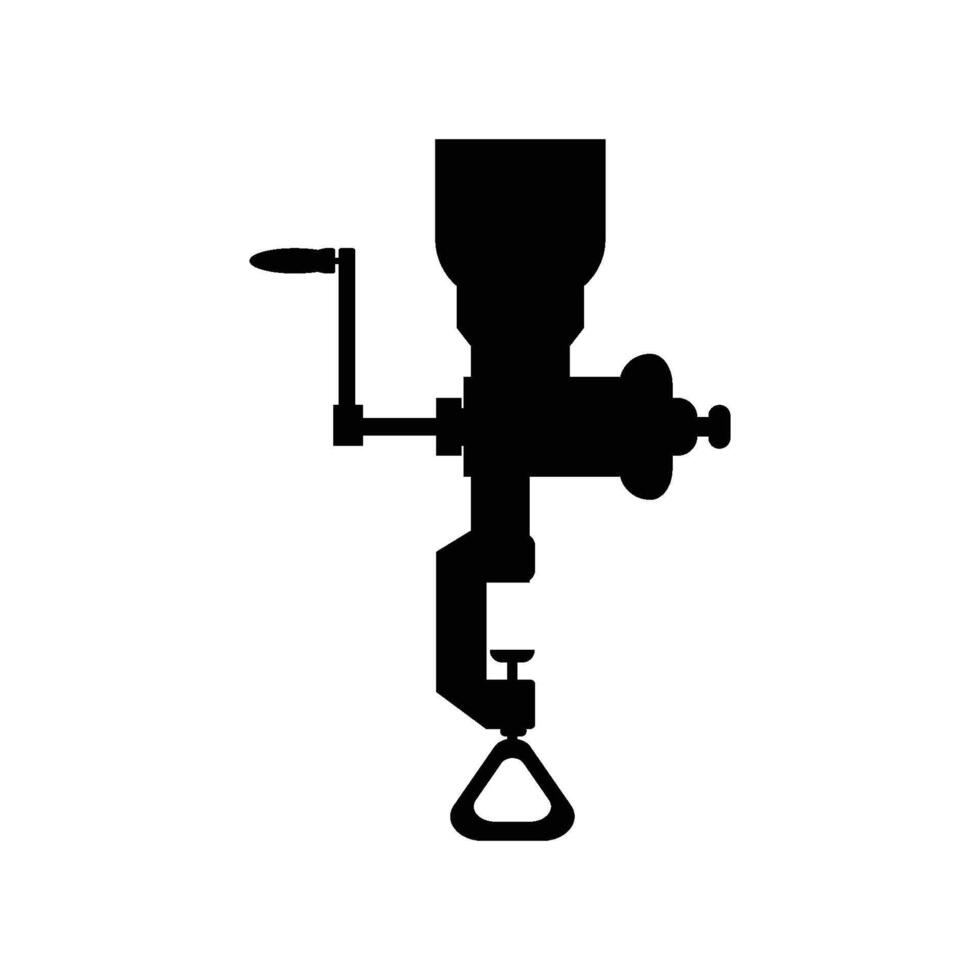 Manual Meat Grinder icon vector