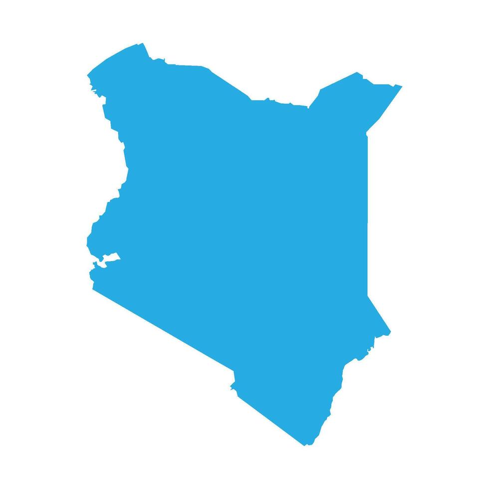 Kenya country map icon vector