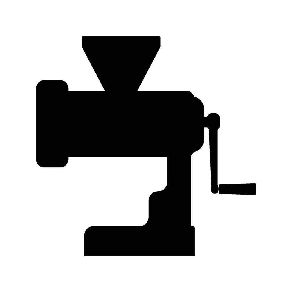 Manual Meat Grinder icon vector